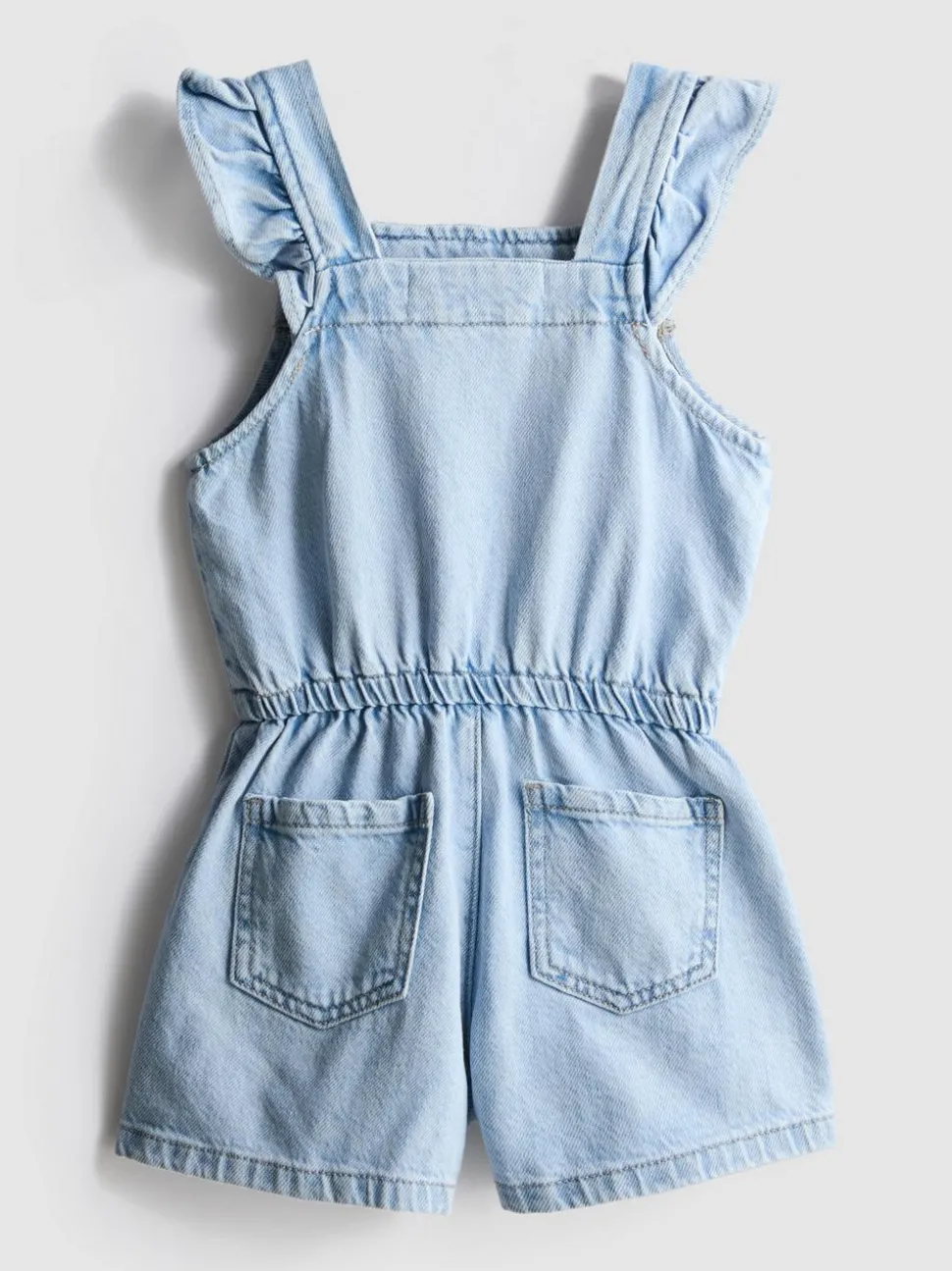 1,5–8 Jahre | Chambray-Playsuit mit Rüschen