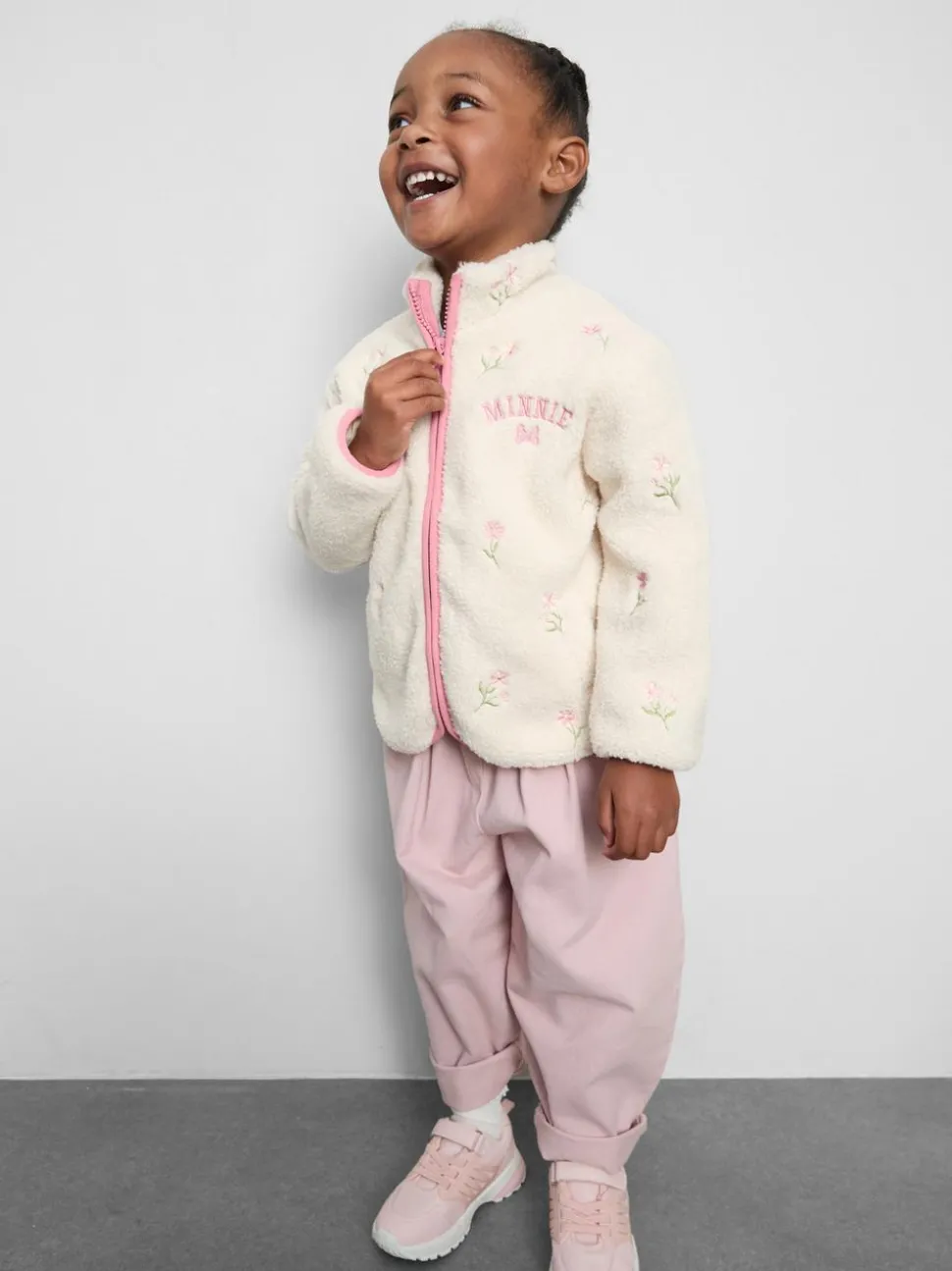 1–9 Jahre | „Disney Minnie Maus“ Borgjacke mit Trichterkragen