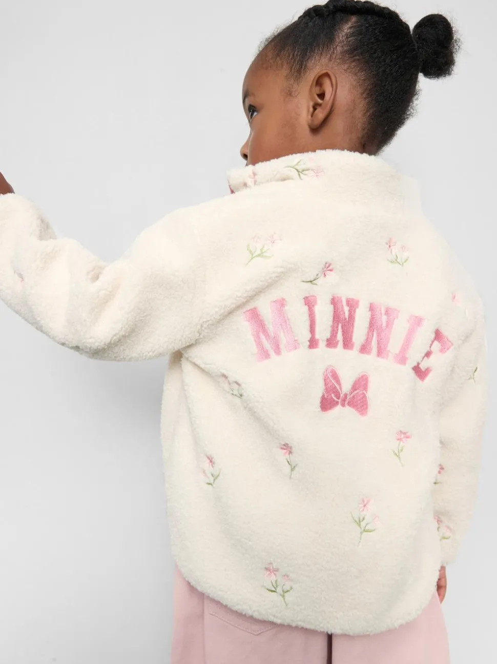 1–9 Jahre | „Disney Minnie Maus“ Borgjacke mit Trichterkragen