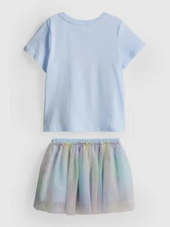 1–9 Jahre | „Disney Prinzessinnen“ T-Shirt und Tutu-Rock im Set