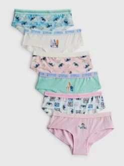2–15 Jahre | „Disney Stitch“ Hipster-Slips, 6er-Pack