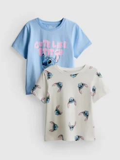 1–9 Jahre | „Disney Stitch“ T-Shirts, 2er-Pack