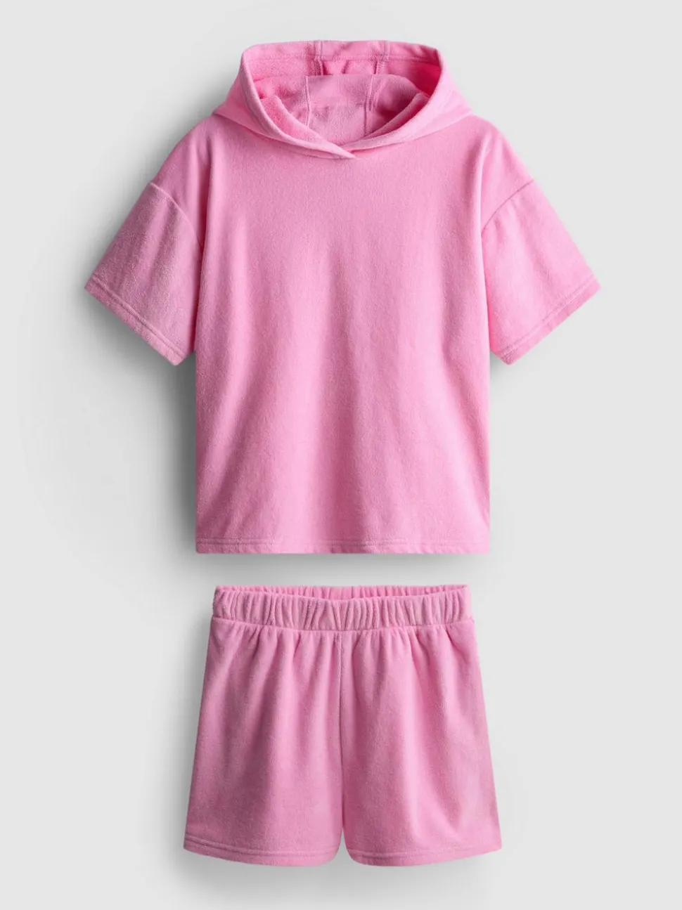 7–15 Jahre | Frottee-Hoodie und Shorts im Set