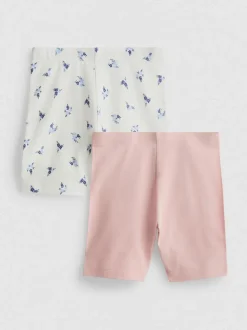 7–14 Jahre | Gemusterte Radlershorts, 2er-Pack