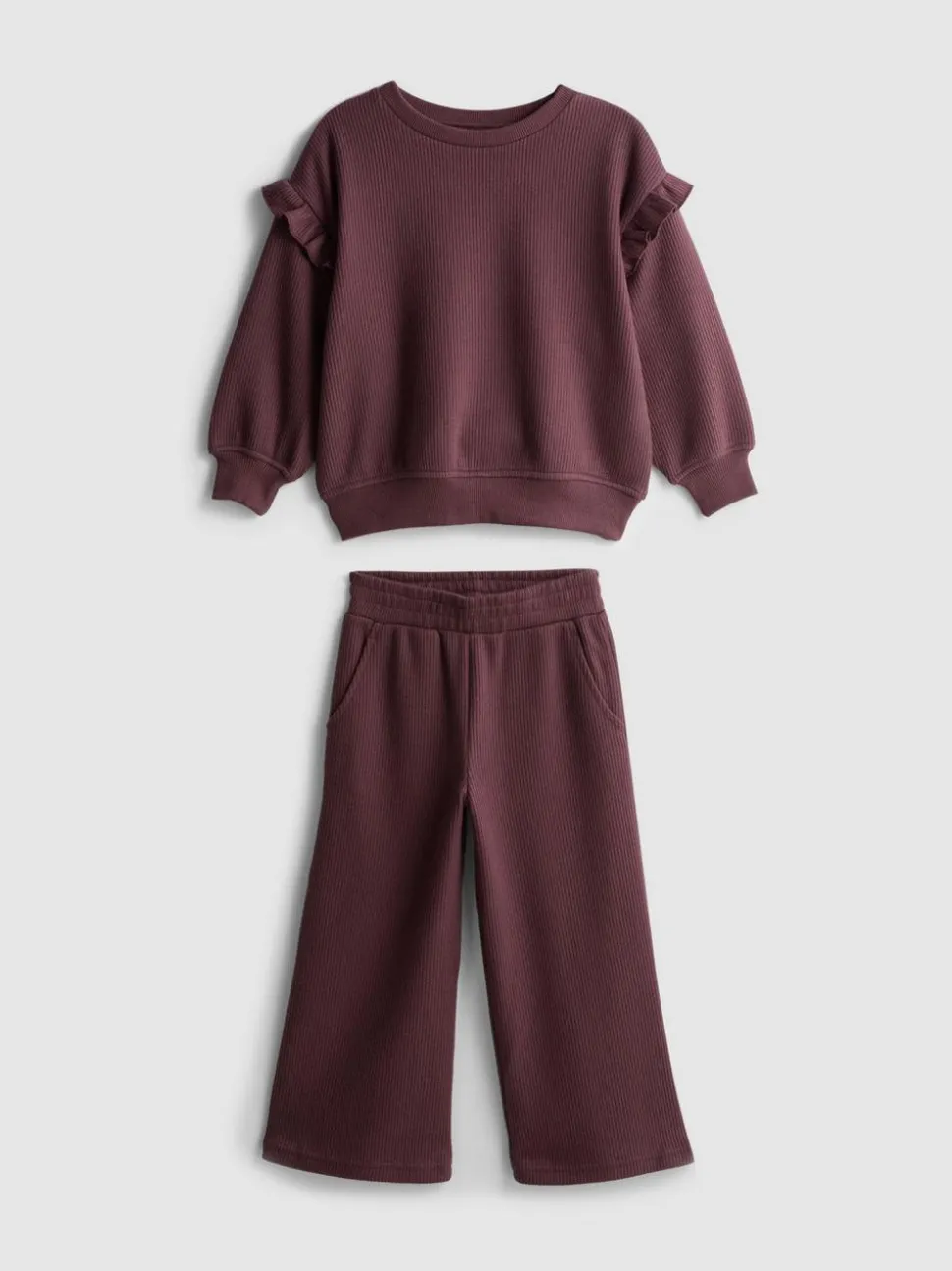 1–9 Jahre | Geripptes Sweatshirt und Jogginghose im Set