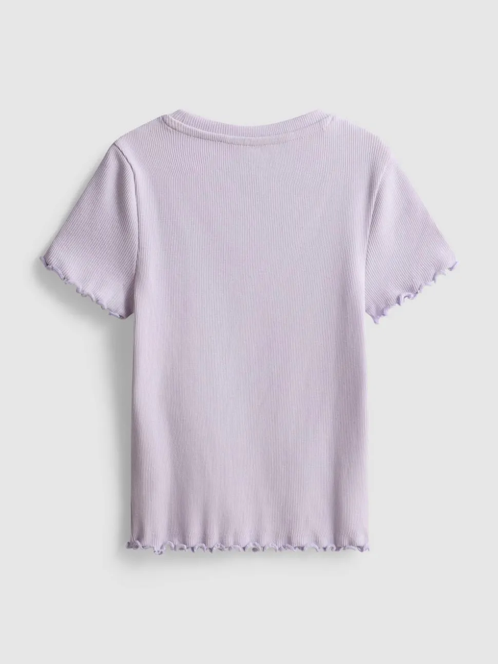1,5–8 Jahre | Geripptes T-Shirt mit gekräuseltem Saum