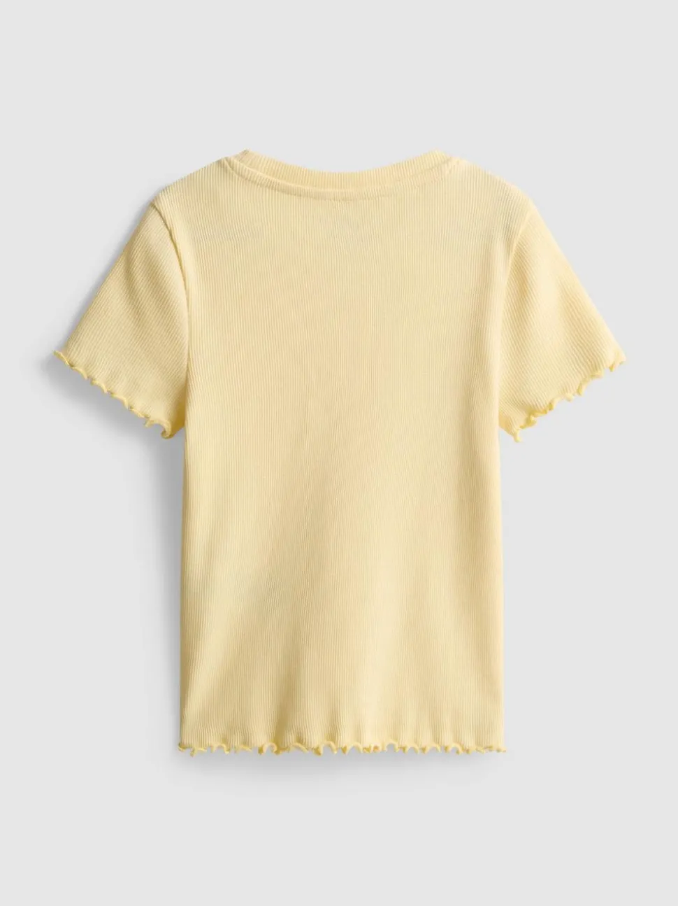 1,5–8 Jahre | Geripptes T-Shirt mit gekräuseltem Saum