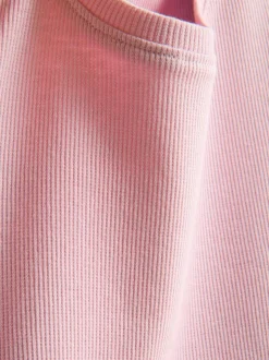 1,5–8 Jahre | Geripptes T-Shirt mit gekräuseltem Saum