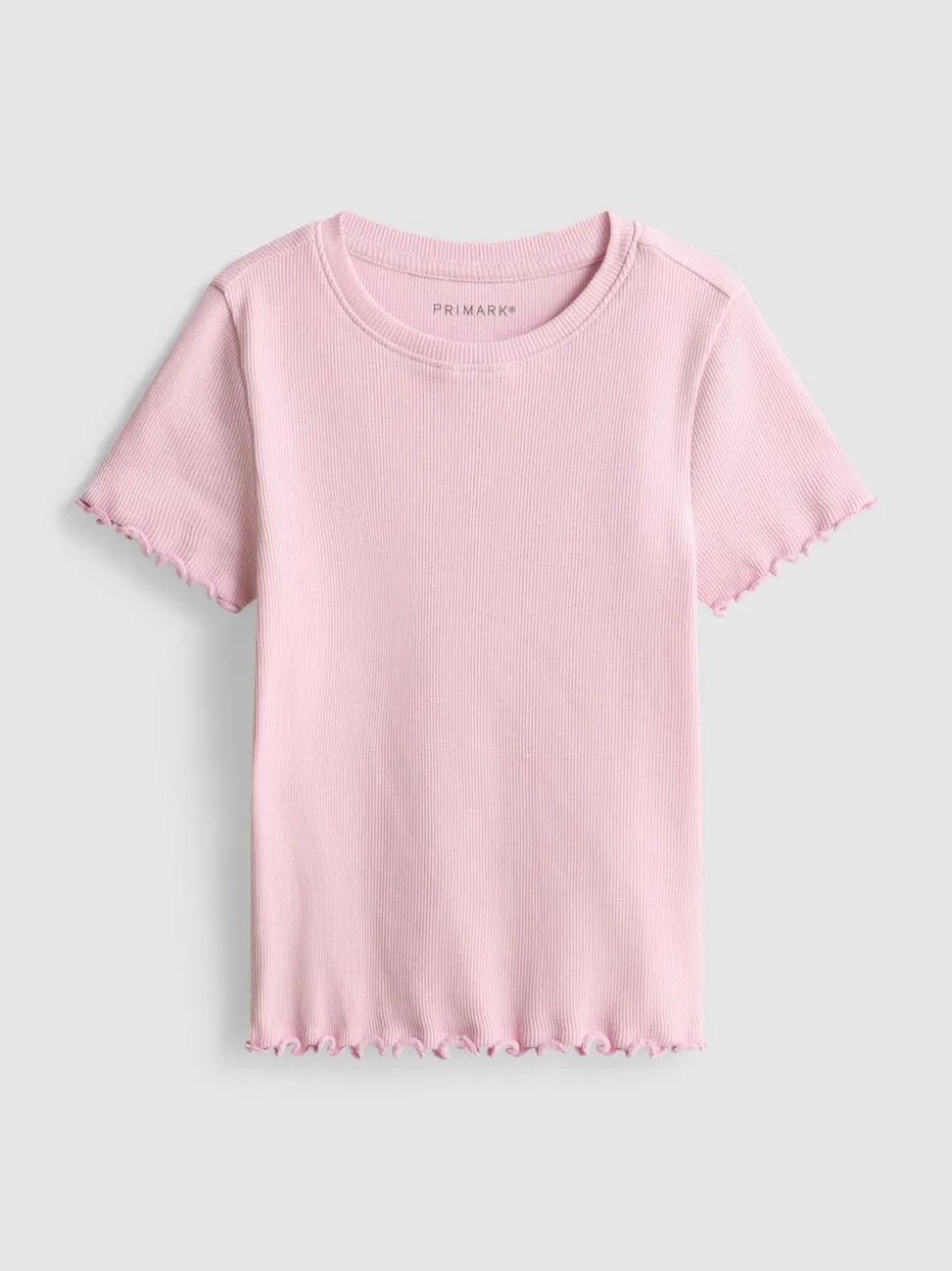 1,5–8 Jahre | Geripptes T-Shirt mit gekräuseltem Saum