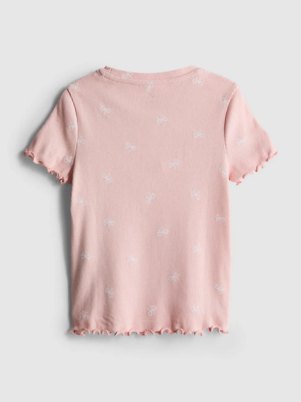 1,5–8 Jahre | Geripptes T-Shirt mit Print und hohem Baumwollanteil