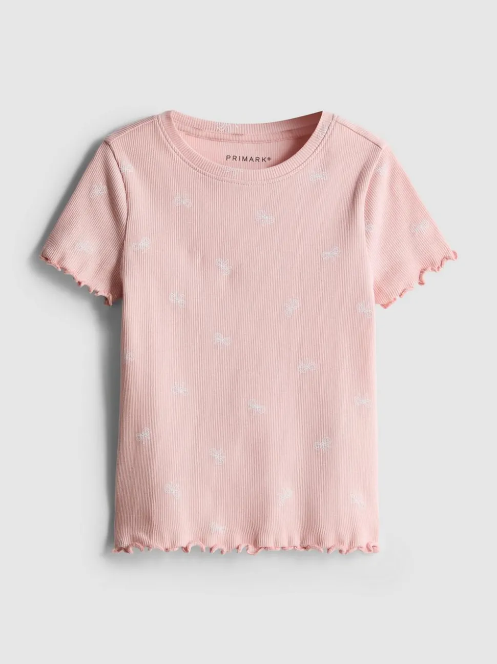 1,5–8 Jahre | Geripptes T-Shirt mit Print und hohem Baumwollanteil