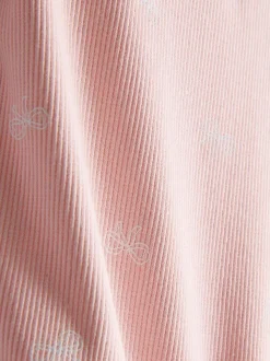 1,5–8 Jahre | Geripptes T-Shirt mit Print und hohem Baumwollanteil