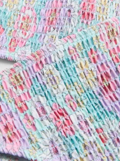 7–15 Jahre | Gesmokter Bikini mit Blumenmuster