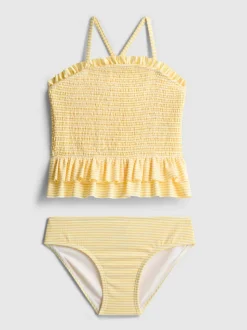 1–9 Jahre | Gesmokter Tankini mit Rüschen