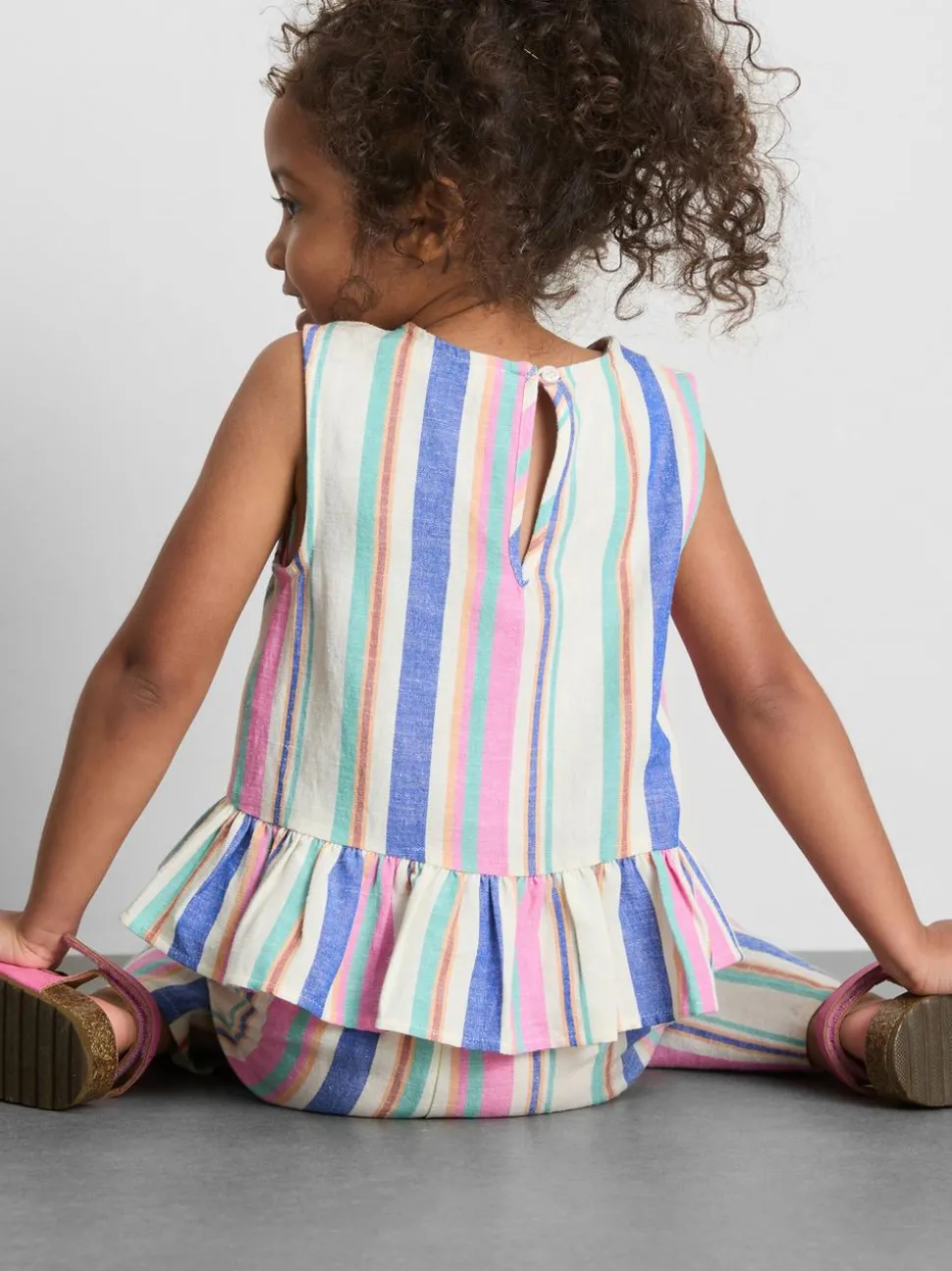 1,5–9 Jahre | Gestreifte Bluse mit Schößchen