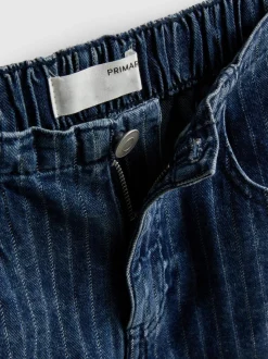7–15 Jahre | Gestreiftes Denim-Set mit Top und Shorts