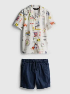 1,5–9 Jahre | Hemd und Shorts mit Print