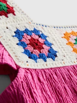 1,5–8 Jahre | Häkel-Playsuit in Knitteroptik