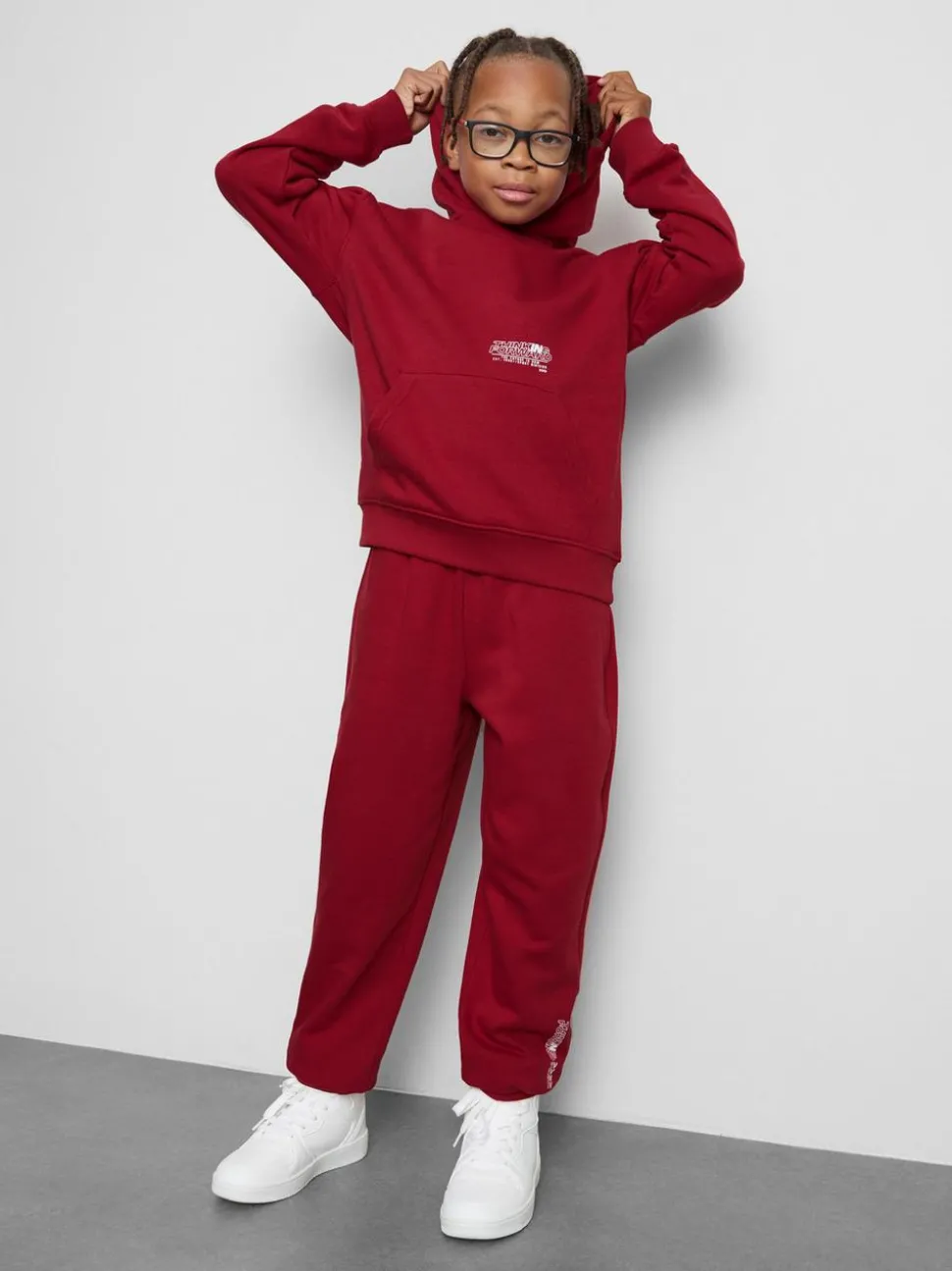 7–15 Jahre | Hoodie und Jogginghose mit Bündchen im Set