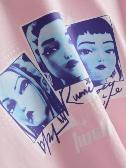 5–15 Jahre | „2-in-1 KPop Demon Hunters“ Langarm-Shirt im Lagenlook
