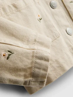1,5–8 Jahre | Jeansjacke mit Blumenstickerei