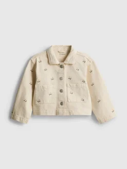 1,5–8 Jahre | Jeansjacke mit Blumenstickerei