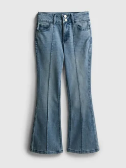 7–15 Jahre | Jeans mit ausgestelltem Bein und Biesen