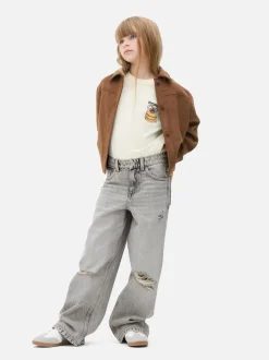 7–15 Jahre | Jeans mit weitem Bein