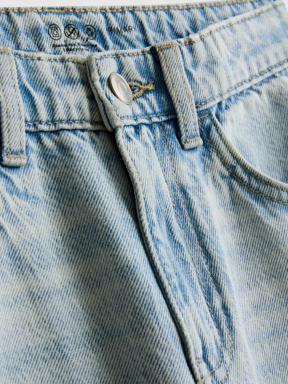 7–15 Jahre | Jeans mit weitem Bein und Schlitz am Saum