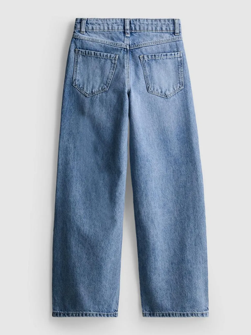 7–15 Jahre | Jeans mit weitem Bein und Blumenstickerei
