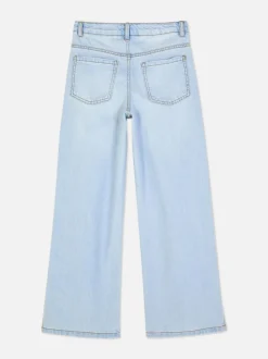 7–15 Jahre | Jeans mit weitem Bein und Schlitz am Saum