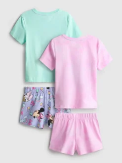 1,5–8 Jahre | Kurzer „Disney Minnie Maus Daisy Duck“ Schlafanzug, 2er-Pack