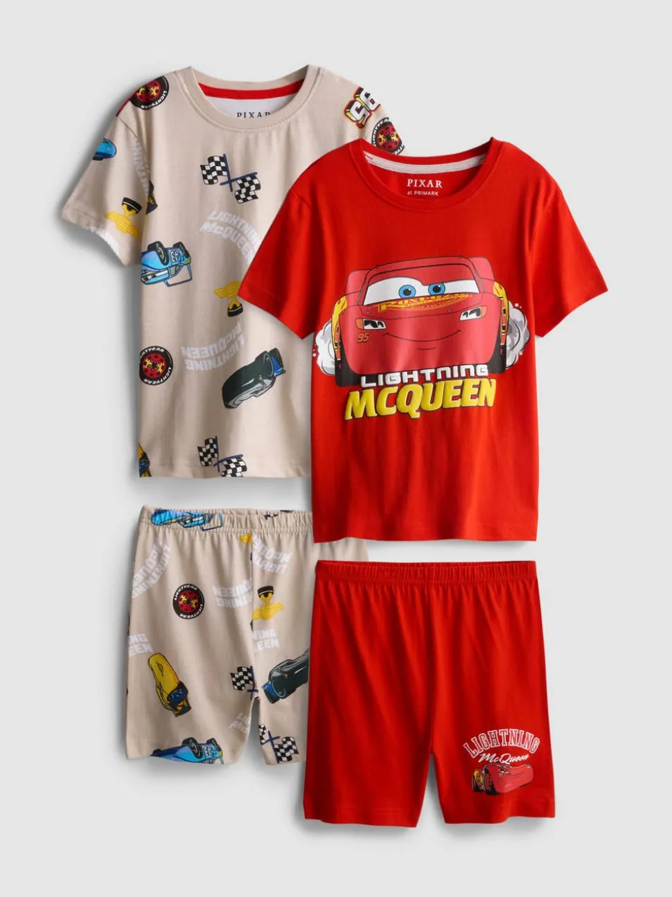 1,5–8 Jahre | Kurzer „Disney Pixar Cars“ Schlafanzug, 2er-Pack