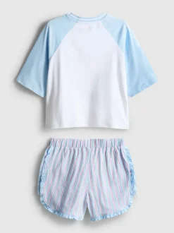 5–15 Jahre | Kurzer „Disney Stitch“ Schlafanzug mit geradem Top