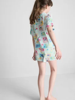 5–15 Jahre | Kurzer „Disney Stitch“ Schlafanzug mit geradem Top