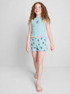 5–15 Jahre | Kurzer „Disney Stitch“ Schlafanzug