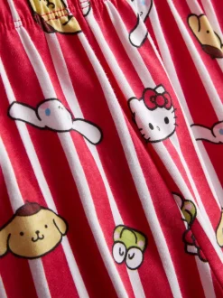 5–15 Jahre | Kurzer „Hello Kitty and Friends“ Schlafanzug mit geradem Top