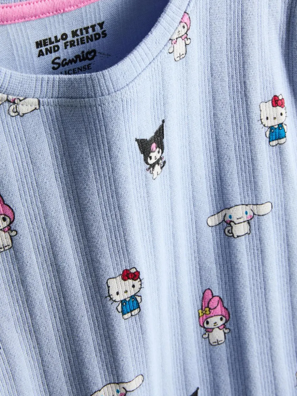 5–15 Jahre | Kurzer „Hello Kitty and Friends“ Pointelle-Schlafanzug