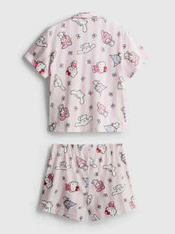 5–15 Jahre | Kurzer „Hello Kitty and Friends“ Schlafanzug