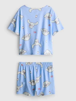 5–15 Jahre | Kurzer „Hello Kitty Cinnamoroll“ Schlafanzug