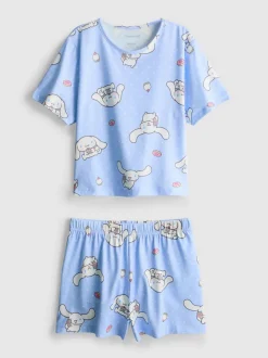 5–15 Jahre | Kurzer „Hello Kitty Cinnamoroll“ Schlafanzug