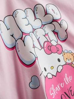 5–15 Jahre | Kurzer „Hello Kitty“ Schlafanzug mit geradem Top, 2er-Pack