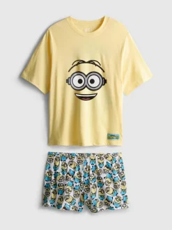 1,5–10 Jahre | Kurzer „Ich – Einfach unverbesserlich Minions“ Familien-Schlafanzug