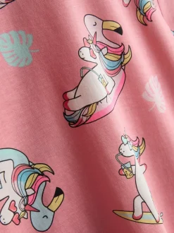 1,5–8 Jahre | Kurzer Schlafanzug mit Einhorn-Grafik, 2er-Pack