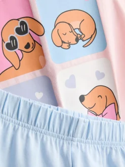 1,5–8 Jahre | Kurzer Schlafanzug mit Hunde-Grafik, 2er-Pack