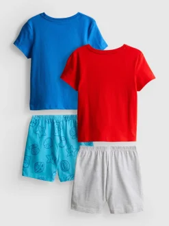 1,5–10 Jahre | Kurzer „Super Mario“ Schlafanzug, 2er-Pack