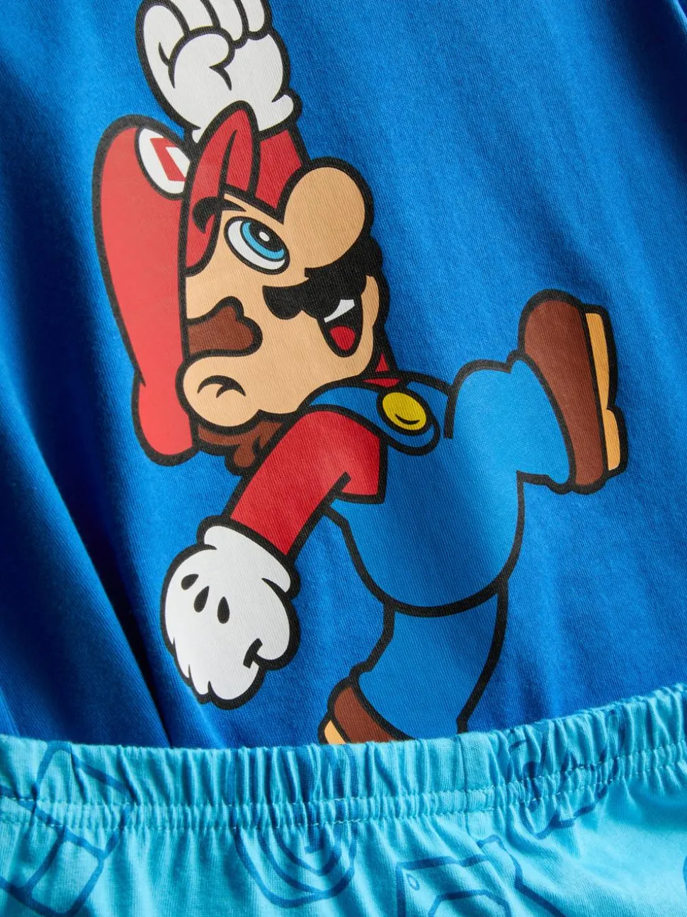 1,5–10 Jahre | Kurzer „Super Mario“ Schlafanzug, 2er-Pack