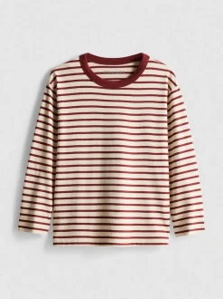 1–9 Jahre | Langarmshirt aus reiner Baumwolle mit Streifen