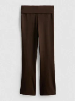 7–15 Jahre | Leggings mit hohem Baumwollanteil, ausgestelltem Bein und umgeschlagenem Bund