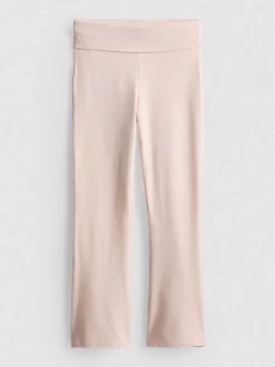7–15 Jahre | Leggings mit hohem Baumwollanteil, ausgestelltem Bein und umgeschlagenem Bund